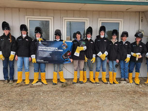 Students and staff as part of the welding program