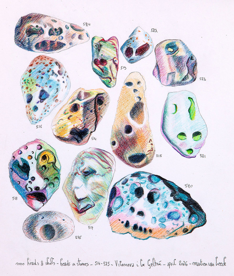 1000 heads and skulls : # 514 - 525