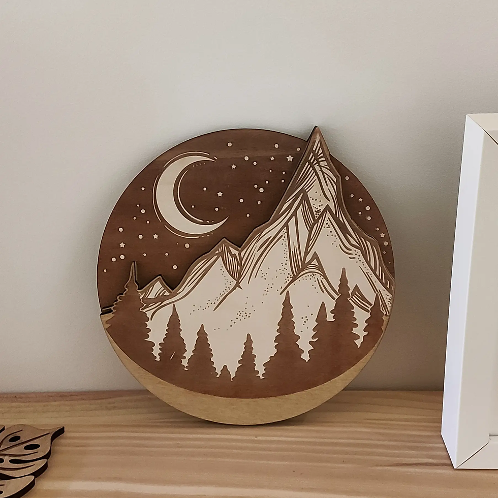 Thumbnail: Mountains Wood Art