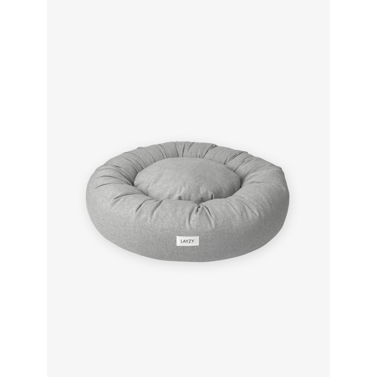 Hondenmand donut lichtgrijs