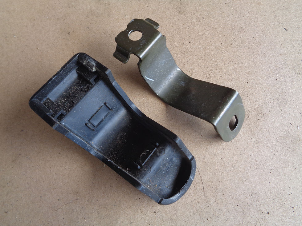 Thumbnail: Mazda Bongo window hinge and hinge cover dark grey colour