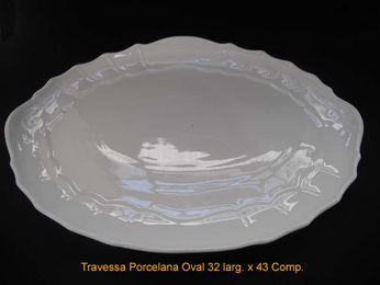 Travessa Porcelana Oval cópia