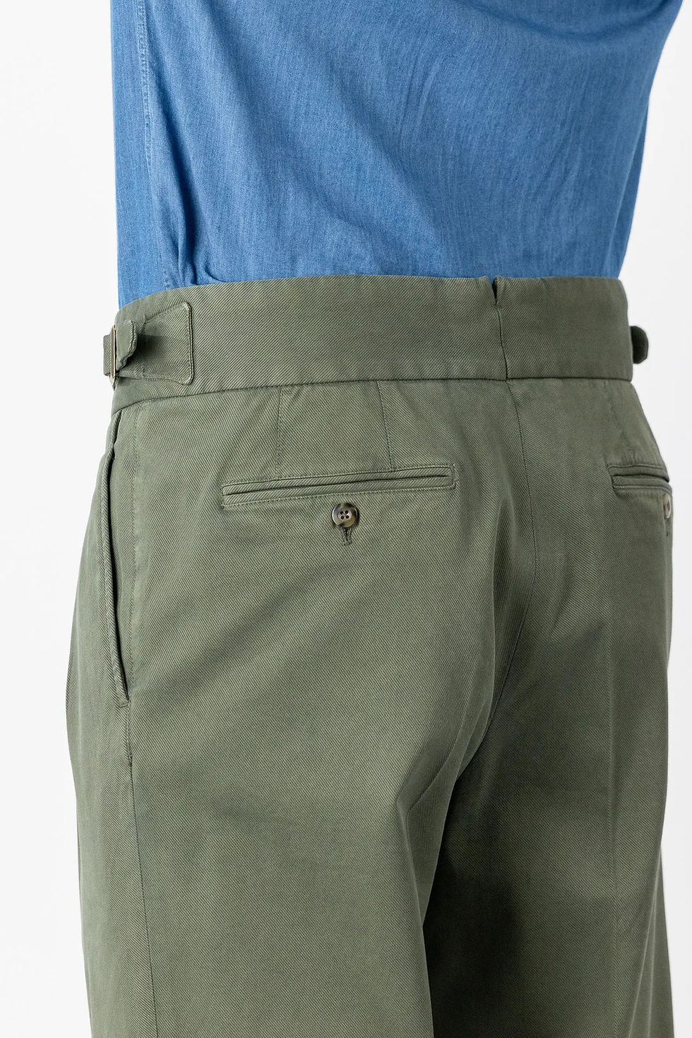 Thumbnail: Sorrento Gurkha Chino Trousers – Autumn Winter Green