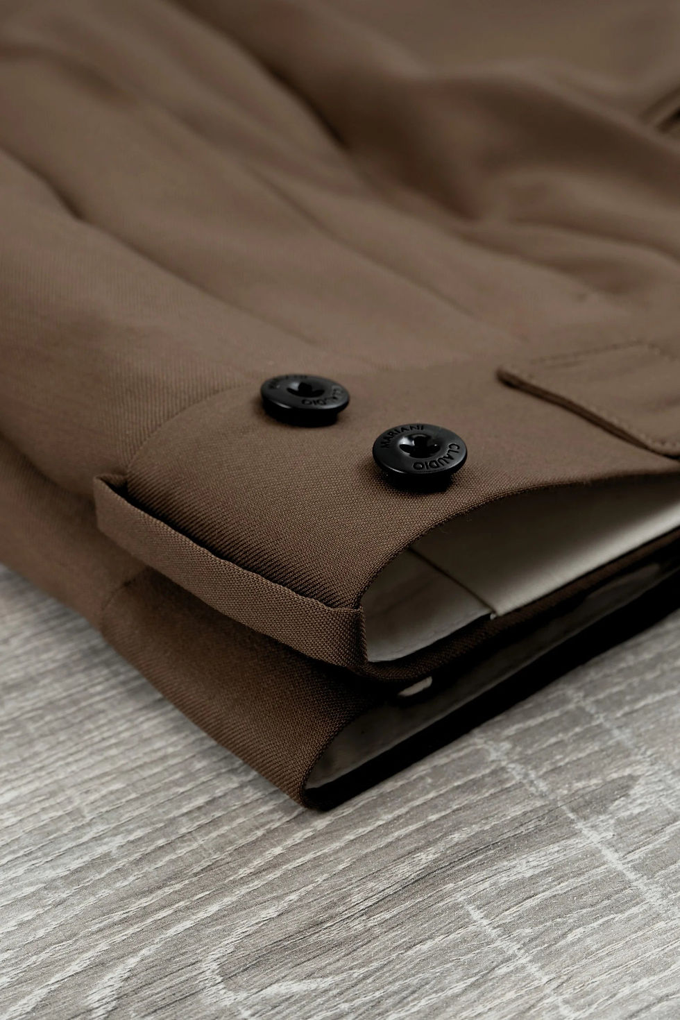 Thumbnail: Four Seasons Brown 130's Wool Trousers