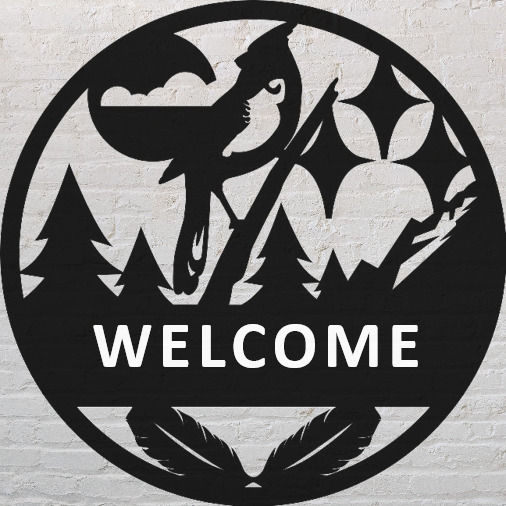 Cardinal Welcome Sign