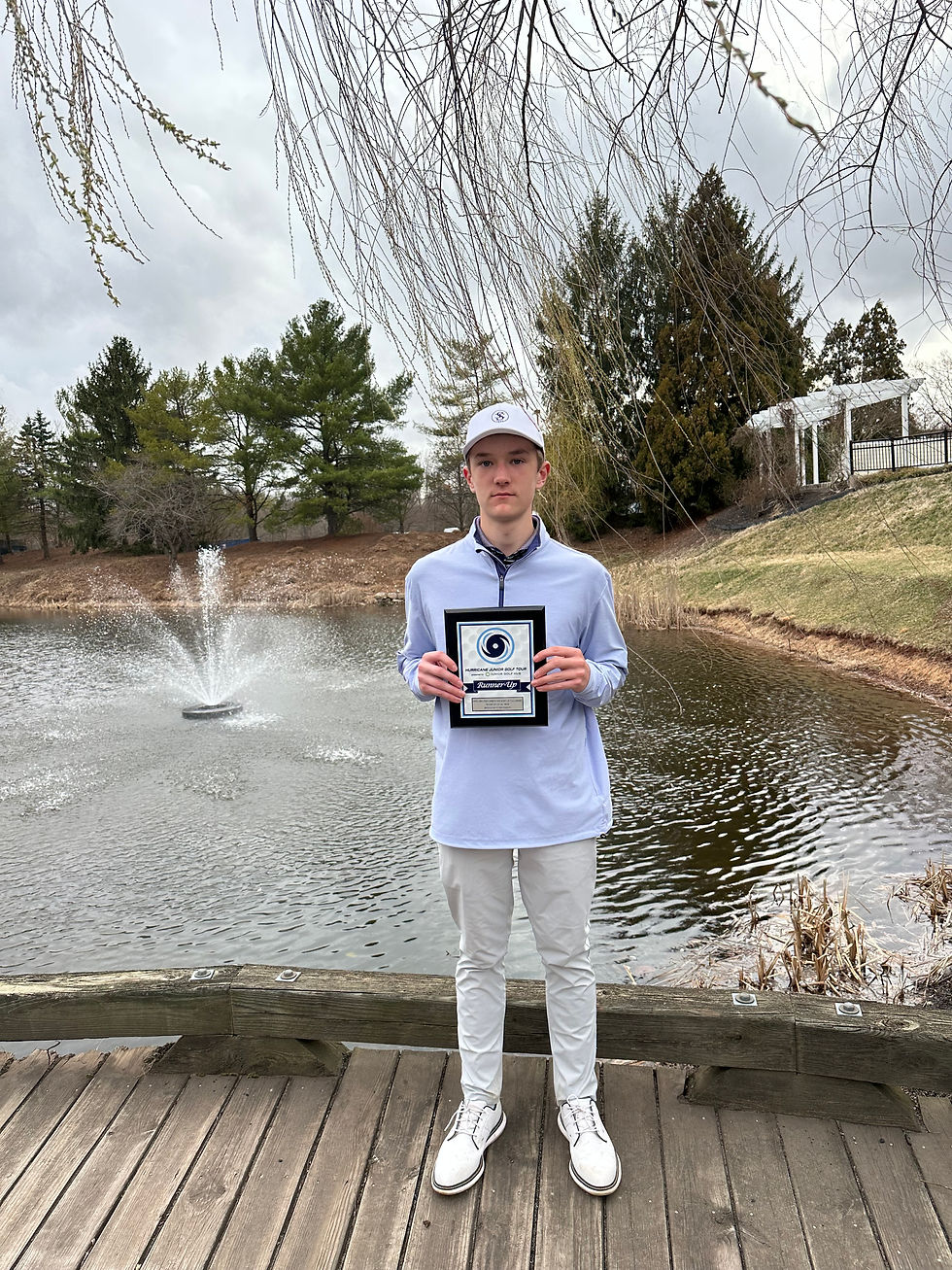 HJGT runner up at Tallamore golf club Ambler,Pa March 15,16 2025
