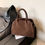 Thumbnail: Ladies' Top-handle Bag High-end Feel Niche Design Large Capacity Vintage Commute