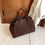 Thumbnail: Ladies' Top-handle Bag High-end Feel Niche Design Large Capacity Vintage Commute