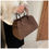 Thumbnail: Ladies' Top-handle Bag High-end Feel Niche Design Large Capacity Vintage Commute