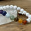 Miniature : Bracelet Howlite Blanche & 7 Chakras