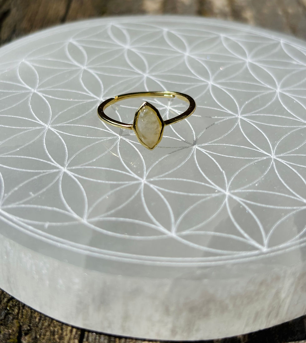 Bague Argent 925 Pierre de Lune Marquise