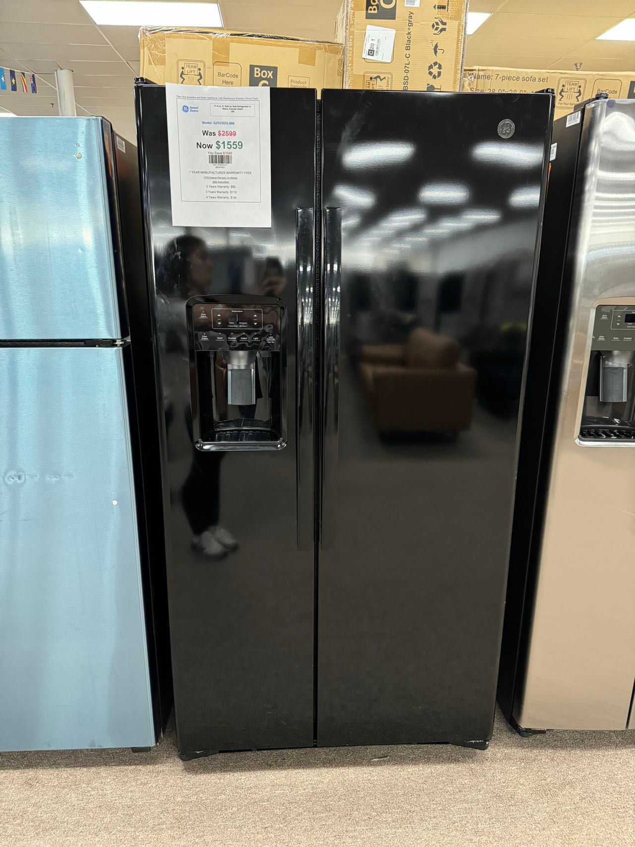 GE 21.9 cu. ft. Side by Side Refrigerator