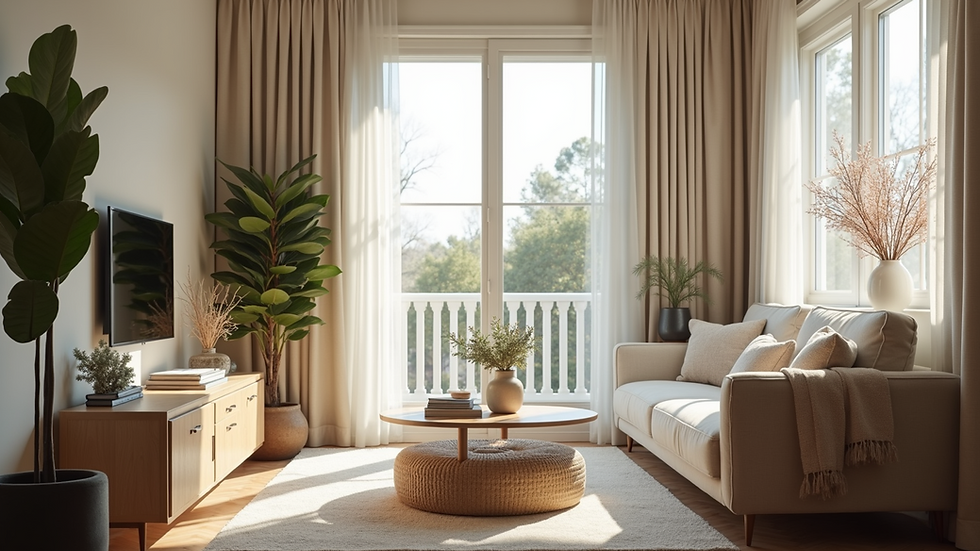 Vue rapprochée d’un salon résidentiel propre et lumineux