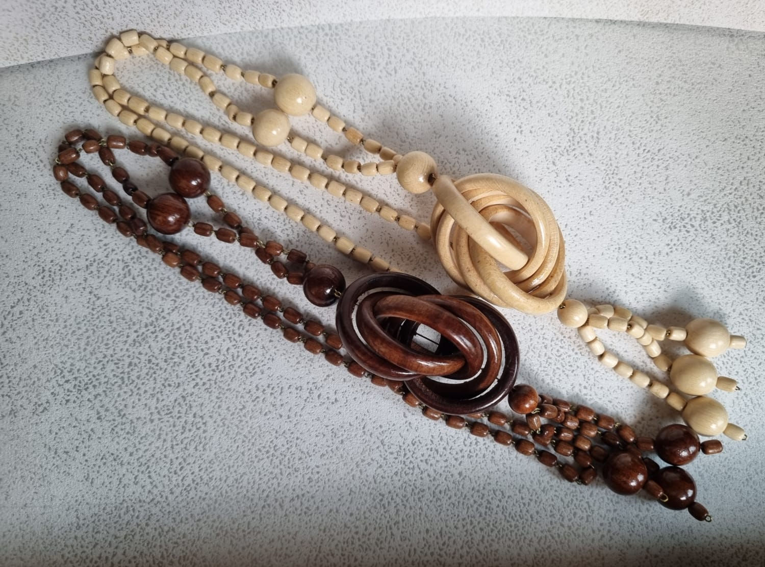 Wood Statement Necklace