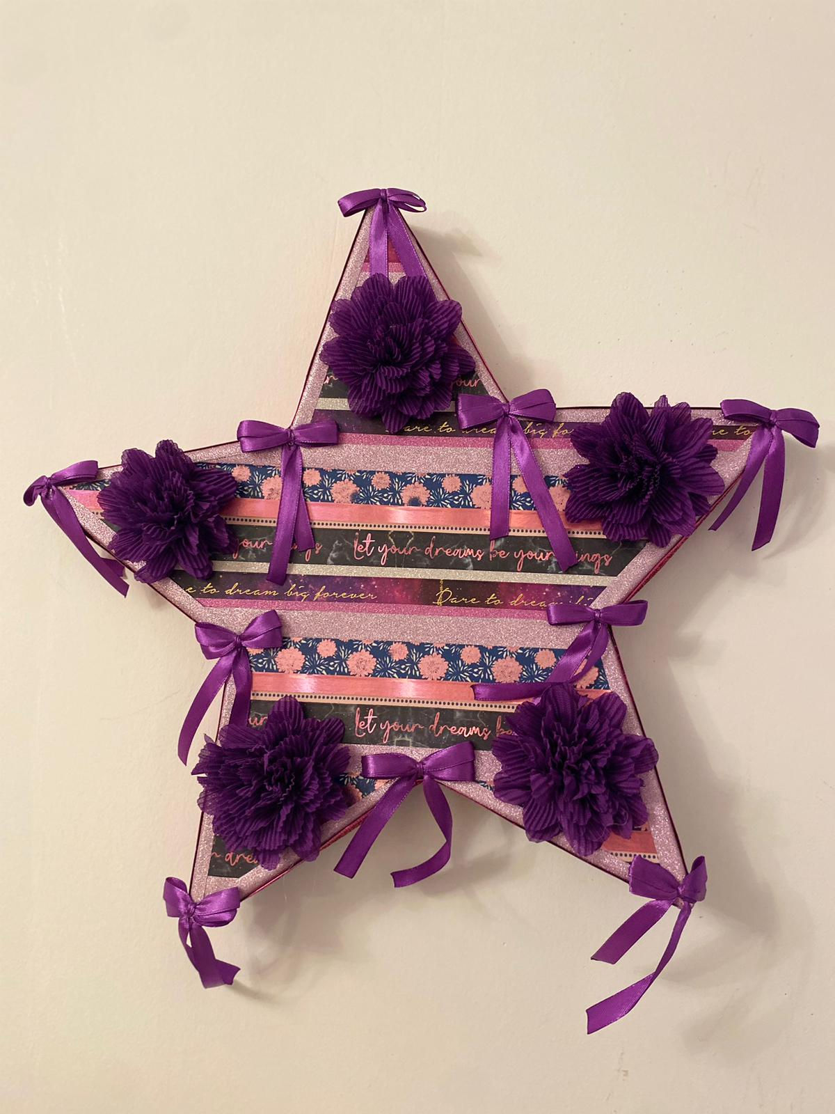A star-shaped wall decoration