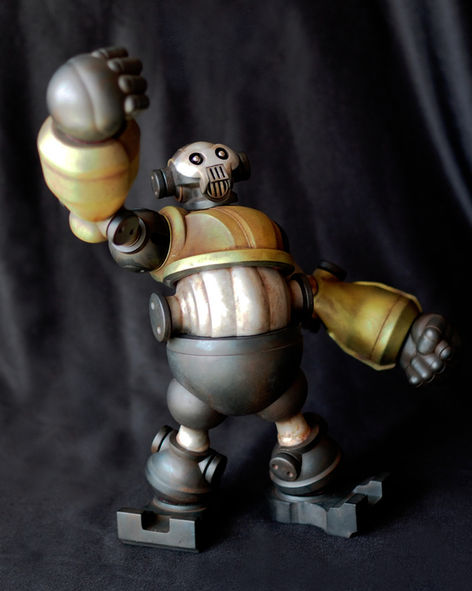 ZINCROCK THE BODY YELLOW 3D printed mecha sculpture by Kazu