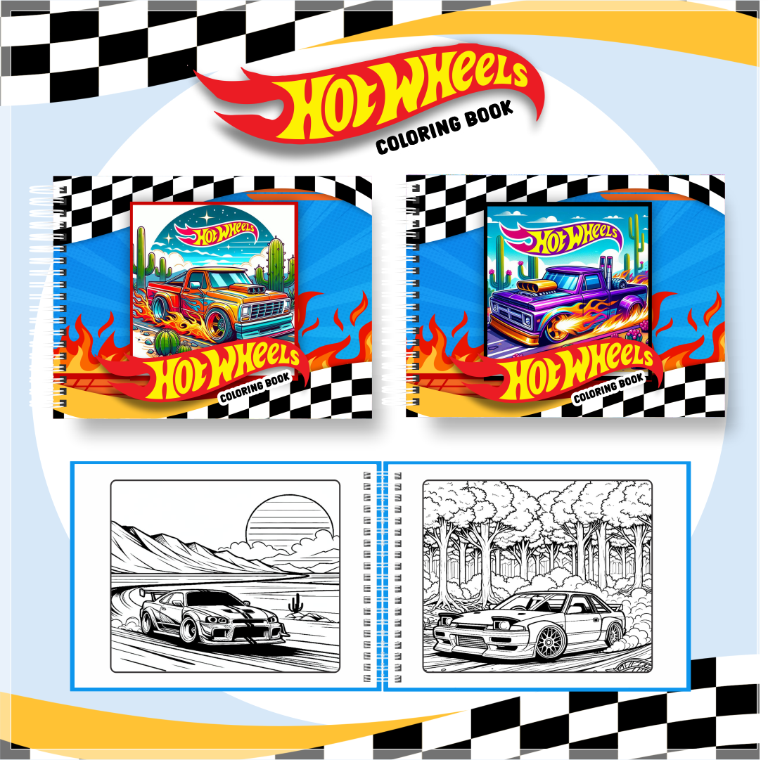 Livro de Colorir - HotWheels