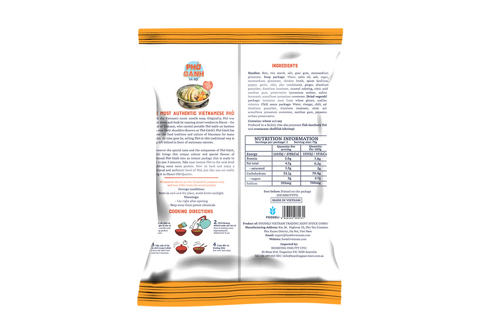 Thumbnail: Instant Pho Ganh Hanoi Chicken Flavor/6 packs x 75g