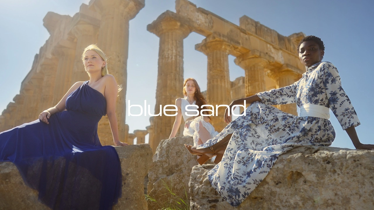 Blue Sand Sicily - Summer 2023 Fashion Spec ad. Directed by Alessandro Montalbano. Cinematography by Arturs Sulbergs / Artūrs Šulbergs. Spec ad. Shot in Sicily, Summer 2023.