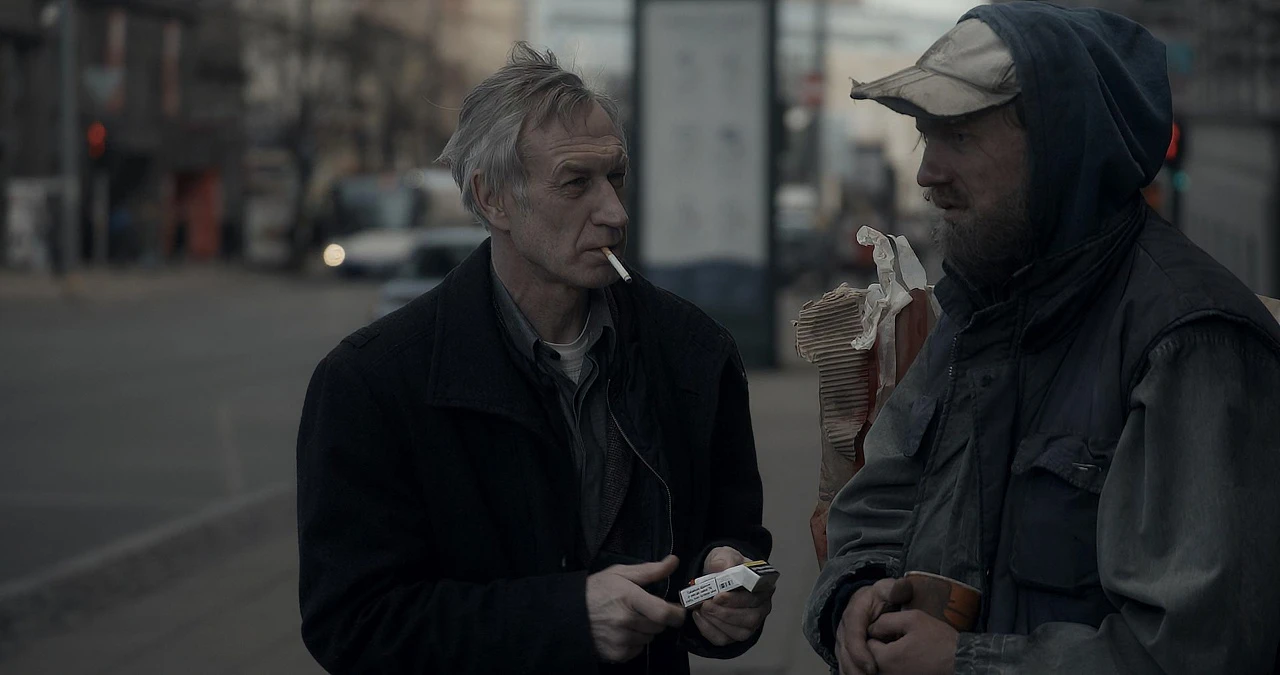 Directed by Rudolfs Mikelsons / Rudolf Ming. DOP Arturs Sulbergs / Artūrs Šulbergs. Starring Ģirts Krūmiņš. An Incident with Citizen Zarins (2021). Made in Latvian Academy of Culture, LKA. 