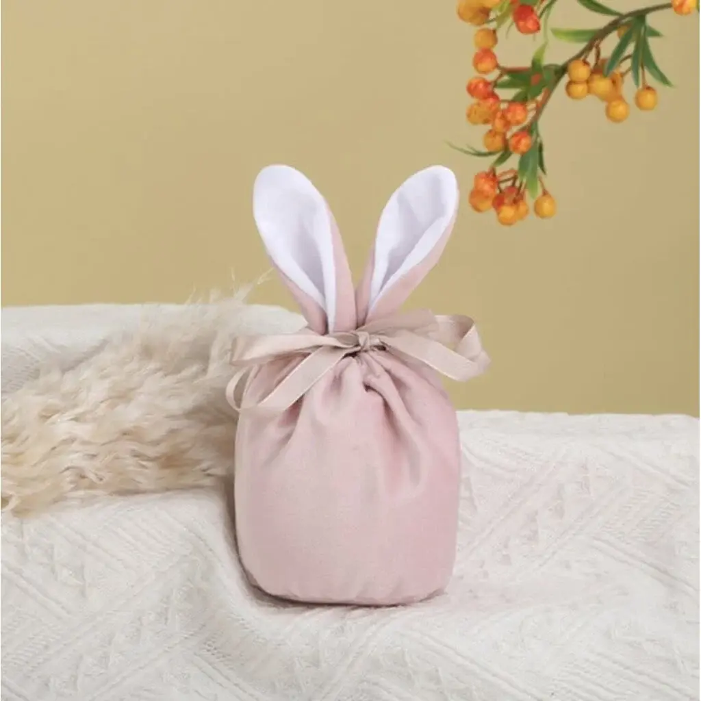 Velvet Paaszakje met oortjes – gepersonaliseerd