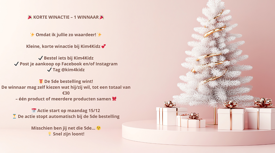 🎉 KORTE WINACTIE – 1 WINNAAR 🎉 ✨ Omdat ik jullie zo waardeer! ✨ Kleine, korte winactie bij Kim4Kidz 💕 ✔️ Bestel iets bij Kim4Kidz ✔️ Post je aankoop op Facebook enof Instagram ✔️ Tag _kim4kidz .png