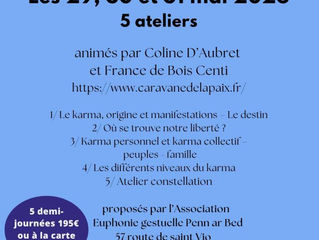 Stage Comprendre le karma 29-31 mai 2026 