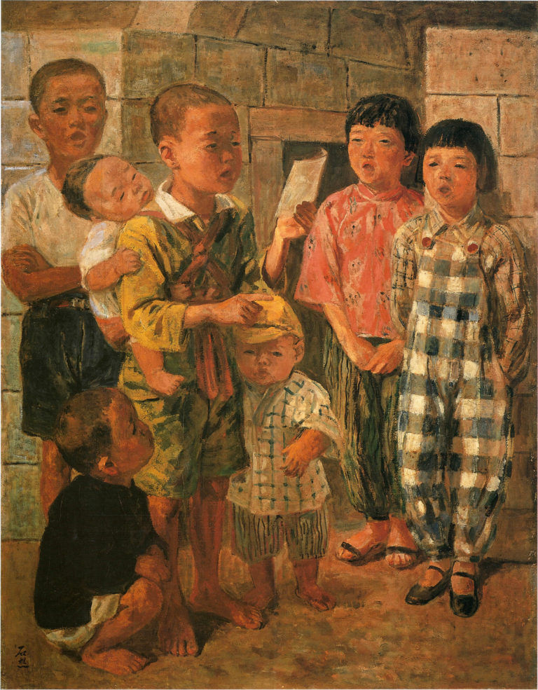 李石樵作品「合唱」圖片來源