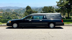 2001 Lincoln Town Car — Coach #16. Lincoln funeral coach available in Pasadena for indie films