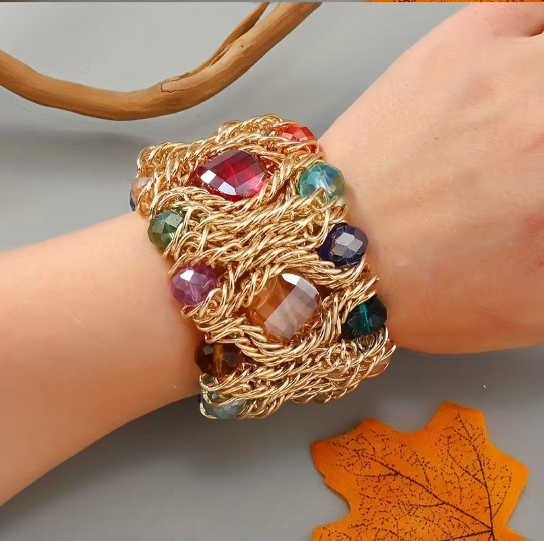 Bracelet style Bohème, Tissé à la main