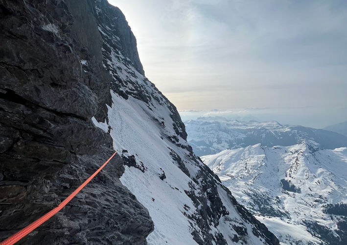 Eiger Nordwand mit Bergführer