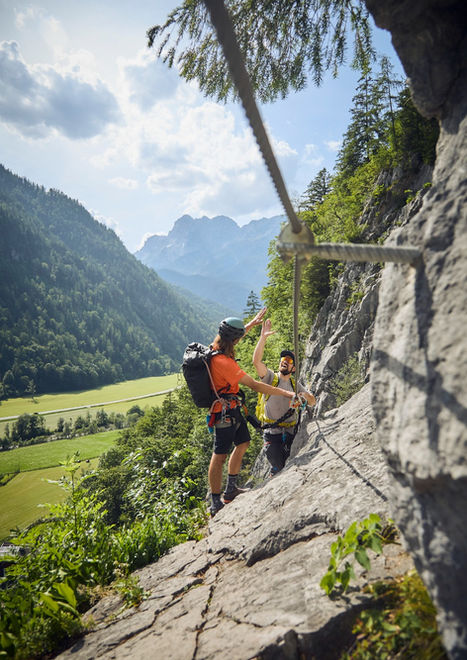 geführte Klettersteigtour in Weißbach bei Saalfelden mit Bergführer Saalbach