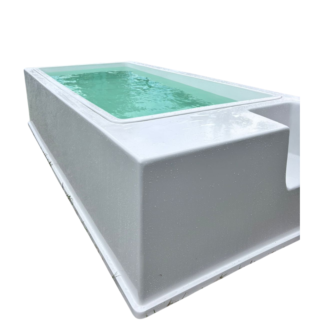 PISCINA 3.05 X 1.50 X 80 COM DECK DE FIBRA