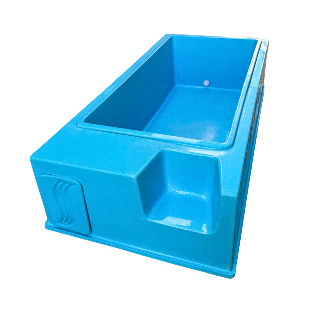 PISCINA 2.50 X 1.50 X 80 COM DECK DE FIBRA
