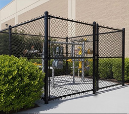 Chain Link Enclosure by Wind Rose Fencing 