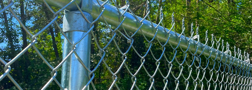 Chain link fence installation By Wind Rose Fencing 