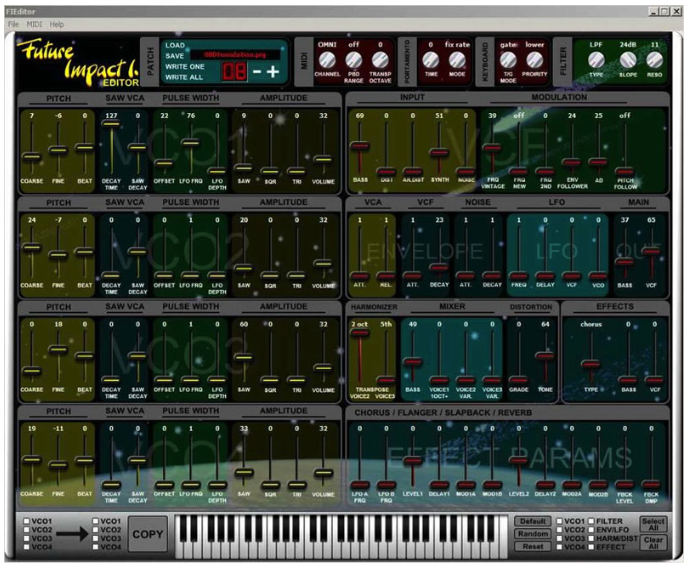 panda MIDI Future Impact I. bass synth synthesizer desktop editor application
