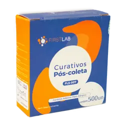 CURATIVO PÓS COLETA ADULTO ADESIVO HIPOALÉRGICO. REDONDO. ROLO. 500 UN