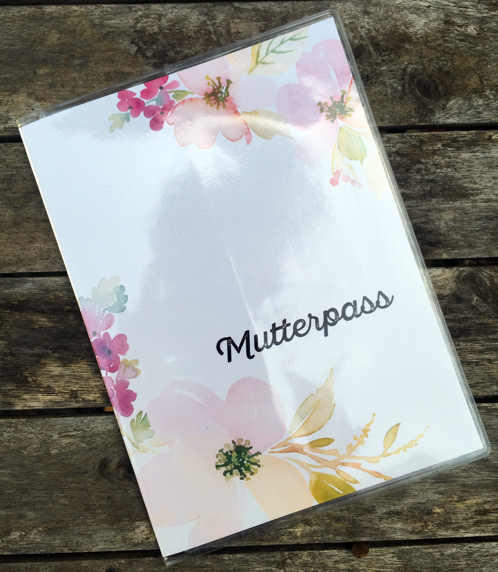Florale Mutterpasshülle