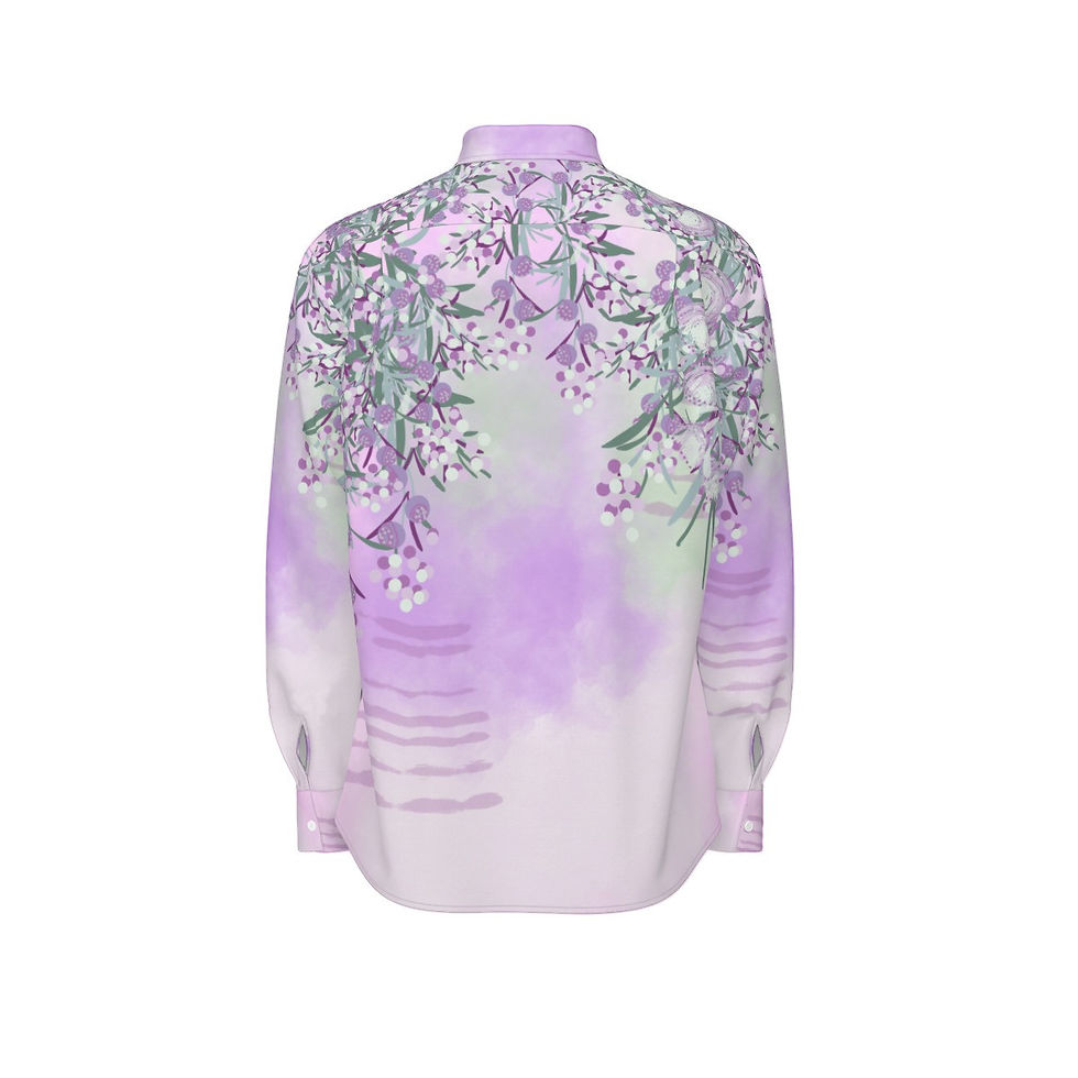 Thumbnail: Pink Landry Men's Long Sleeve Cotton Button Down Shirt