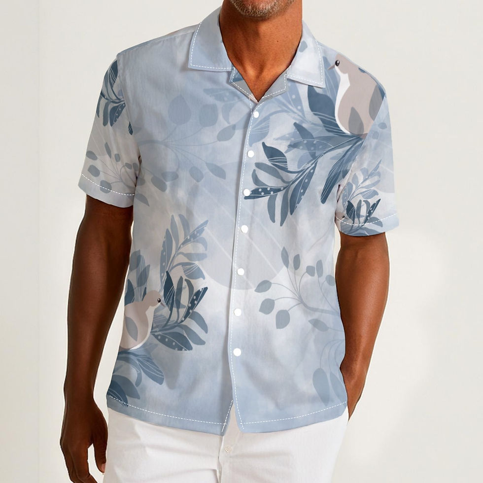 Thumbnail: Marvin Men's Hawaiian Shirt With Button Closure | Cotton poplin