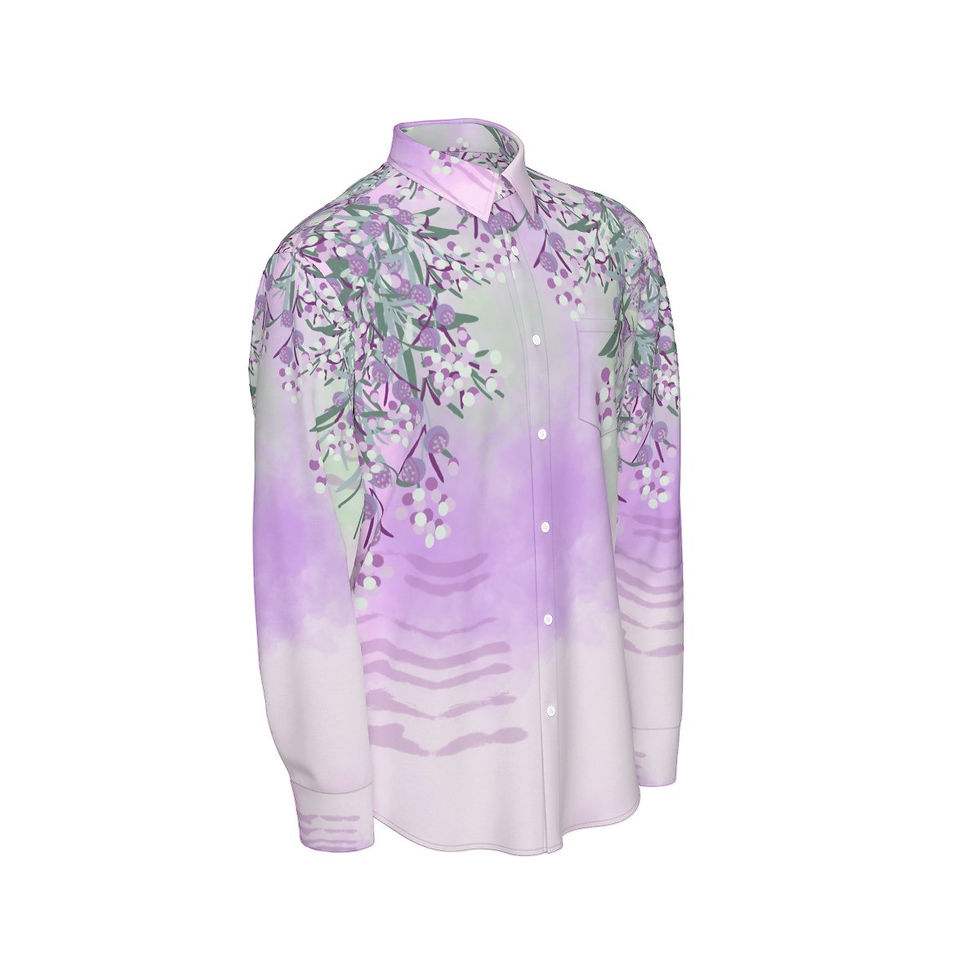 Thumbnail: Pink Landry Men's Long Sleeve Cotton Button Down Shirt