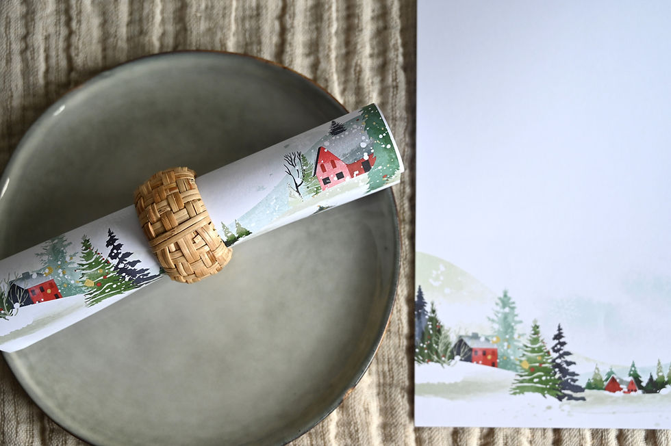 Miniaturbild: Briefpapier Winterland DIN A4