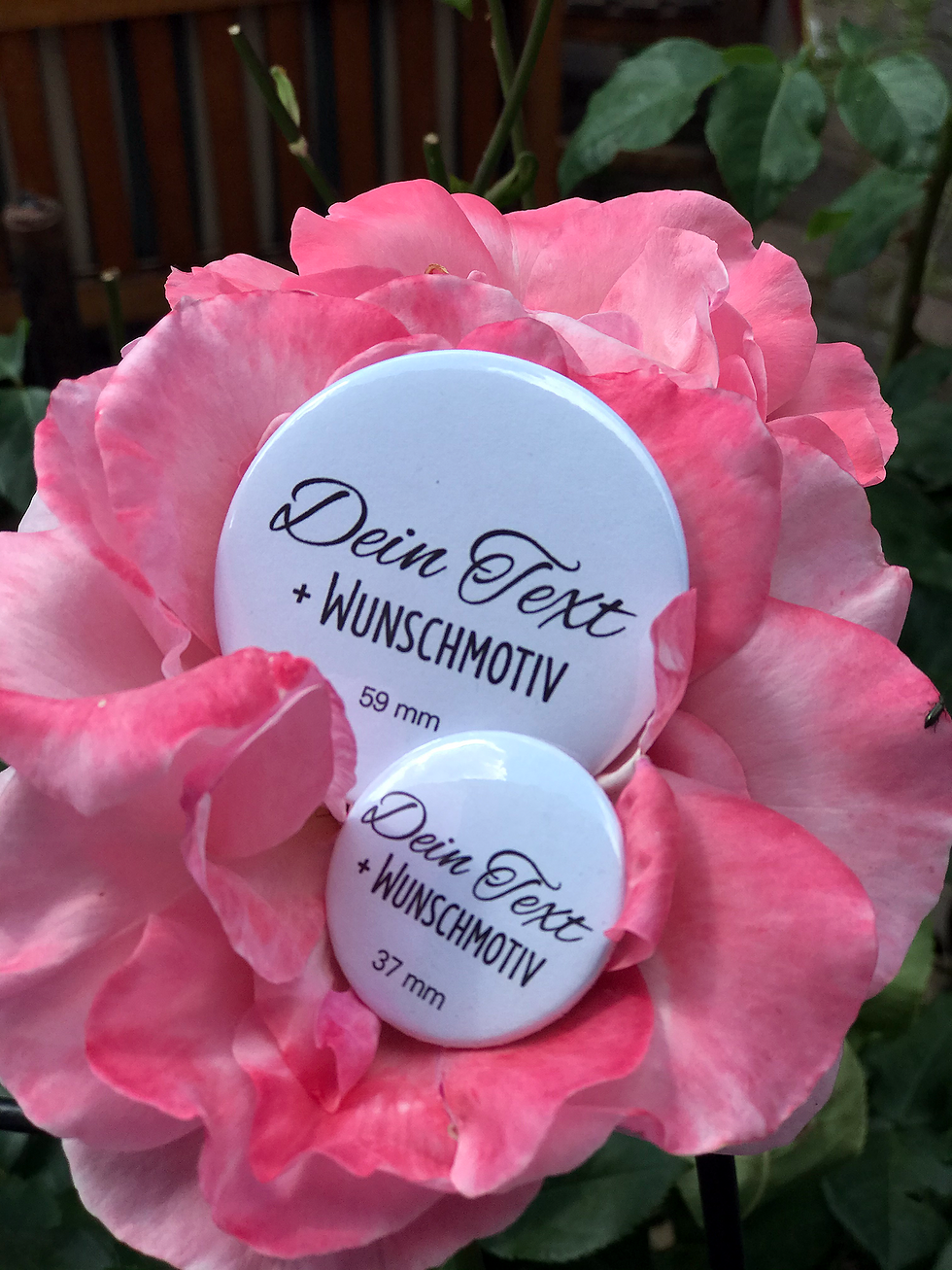 Miniaturbild: Button / Wunschtext & -motiv