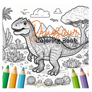 Are you ready to embark on a thrilling adventure through the ancient world of dinosaurs? Our dinosaur coloring book is the perfect companion for any dinosaur enthusiast, artist, or educator!
With our book, you'll be transported back in time to a land of giants, where you'll encounter fascinating dinosaurs, from the mighty T-Rex to the gentle Stegosaurus. Each page is meticulously illustrated with vibrant colors and intricate details, waiting for you to unleash your creativity.
Whether you're a seasoned artist or a beginner, our coloring book is designed to be fun and engaging for all ages. The sturdy pages are perfect for coloring with markers, colored pencils, or crayons, and the simple layout makes it easy to navigate and enjoy.
As an Amazon Associate, we may earn commission income when visitors follow links from their sites to Amazon.com, make a purchase