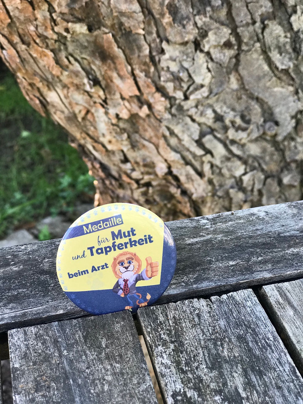 Button für tapfere Kinder