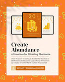 Money Affirmation Guide Printable 20 Abundance Affirmations e-book - Attract Wealth and Abundance PDF 20 Guided Prompts - Digital Product