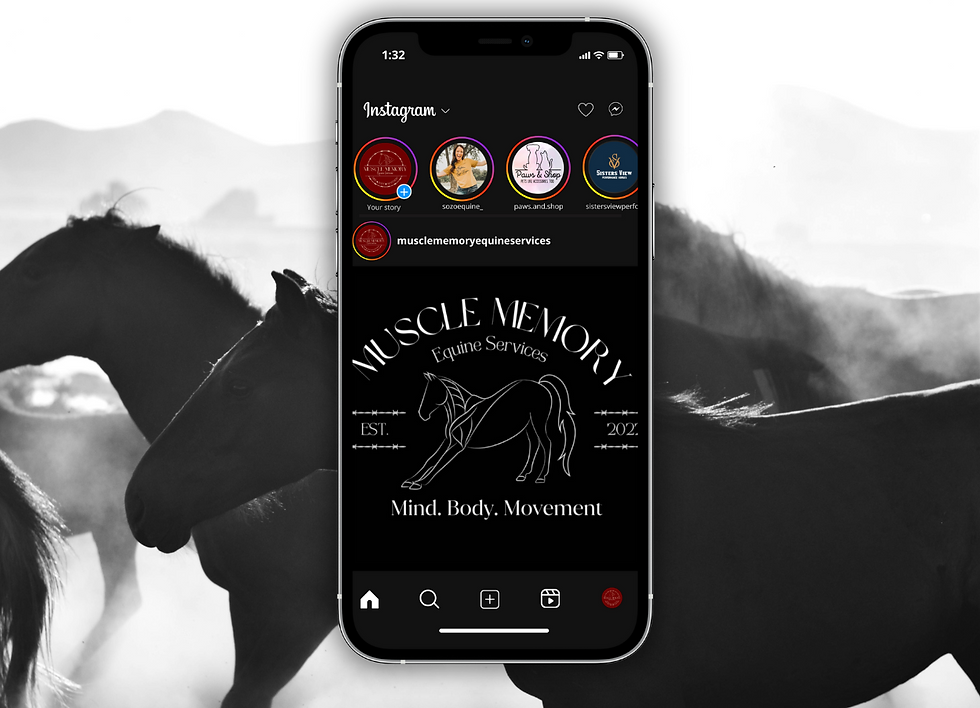 Muscle Memory Equine Services Mockup