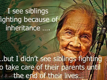 Siblings fight because there was no fairness at first