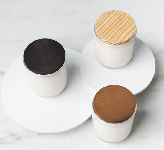 Miniatura: 1 x 3.25" Black Pine Wooden Lid 12pc